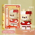 Miniatyrbillede 1 af 4: Labubu Byggeklodser Mini Model Labubu Partikel og Mikro Partikel Blind Box Legetøj Børns Håndlavede Diy Puslespil Fødselsdagsgave 6922