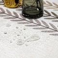 Miniatyrbillede 3 af 6: Vandtæt firkantet dug 140x140 dug bomuld linned dug firkantet kvast elegant dug til køkkenbord dekoration