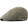 Miniatyrbild 1 av 6: Flat kepsar för män, Vintage Basker cap för kvinnor, Peaky Newsboy Irish Hats, Justerbar Flat Cap, Army Green