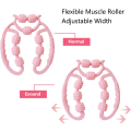Miniatyrbild 2 av 6: Fit Roll Pro Massager Cellulit Trigger Point Massage Roller, multifunktionell för nacke, armar, ben, vävnader Smärtlindring och Deep Fascial Release Rosa