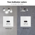 Miniatyrbilde 4 av 10: SMATRUL Vegg Smart Lysbryter Infrarød IR-sensor Ingen behov for berøring EU 220V 110V Glasskjermpanel Elektrisk strøm på av lampe white