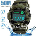Miniatyrbild 4 av 5: Digitala barnklockor, Militär watch för pojkar med alarm/timer, 5 bar vattentät för barn Tonåringar Kamouflage elektronisk watch för pojkar från