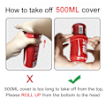 Miniatyrbillede 3 af 4: 2 stk. Silikone Cola Cover Cola Dåse Drikke Beskyttelsesovertræk Cola Kop Cover 335ml red