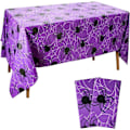 Miniatyrbilde 1 av 5: Halloween Duk 2 stk, 130x220cm Halloween Edderkoppnett Duk Rektangulær Halloween Duk for Innendørs Utendørs Halloween Festdekorasjon