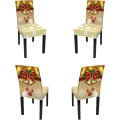 Miniatyrbild 1 av 5: 4-pack julstolsöverdrag för matsal, julstolsöverdrag, juldekorationer, stolsöverdrag för heminredning, kök, fest, cover