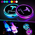 Miniatyrbild 7 av 7: 2022 2021 Tesla Model Y Model 3 neonljusrör RGB inre LED-strip-ljus med appkontroller