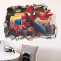Spiderman Väggdekaler 3D Effekt Dekaler Rumsinredning Dekoration Jätte Flyttbara Självhäftande Väggdekaler Barn Spiderman Väggdekaler