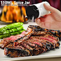 Miniatyrbild 6 av 6: Kök Krydda Flaska Förvaringsställ Kryddställ Självhäftande Väggmonterad Under-Shelf Spice Organizer Kök Förvaringsställ
