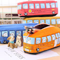 Miniatyrbild 2 av 5: Student brevpapper Box Små djur Bus brevpapper box Cartoon Animation brevpapper box (gul)