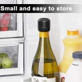 Miniatyrbild 4 av 5: 4 vinflaskpropp Silikonvinflaskförslutning, liten vinflaskpropp och praktisk propp för förvaring, svart