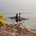 Miniatyrbild 2 av 7: Bärbar Ultralätt förvaring Utomhus campingbord Aluminiumlegering Vikbar turistdisk för picknick