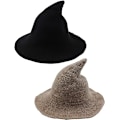 Miniatyrbillede 1 af 7: 2-pak Halloween Heksehat Varm Uldhatte til Kvinder Hal A