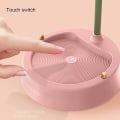 Miniatyrbillede 4 af 5: Trådløs LED Skrivebordslampe Justerbar Svanehals Bordlampe Dæmpbar Touch Genopladeligt Batteri Øjenbeskyttende Natlampe til Børn, Sød Mini Lampe (Pink)