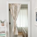 Miniatyrbillede 3 af 5: 1 Styk Skitse Blomsterprint Dørgardin Moderne Simpel Hængende C