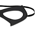 Miniatyrbild 3 av 5: 2 delar mode läder svart nattklubb maskerad mask överdriven