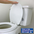 Miniatyrbillede 4 af 6: Toiletlås Børnesikkerhed - Ideel babysikker toiletlågs lås med 3M klæbemiddel | Nem installation, intet værktøj nødvendigt | Passer til de fleste toiletsæder - Hvid (1