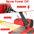 Miniatyrbild 4 av 8: Vevradio med Överlevnadsfilt Nödfilt & Solcellsladdare / Nödradio & Powerbank Red Endast vevradio