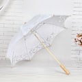 Miniatyrbillede 5 af 6: Bryllupsparaply, Mini Blonde Paraply Bryllup Brude Parasol Paraply