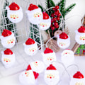 Miniatyrbillede 1 af 5: LED Julemand model lyskæde Julefrokost aktiviteter jubilæumsdekoration ambient lys 1,5 m 10 lys (kold hvid)