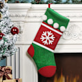 Miniatyrbild 6 av 7: 2 Styck Julstrumpor Julgran Snöstrumpor Presentpåse Juldekorationer Godispåse