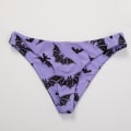 Miniatyrbillede 4 af 6: Stjerne Sol Måne Print Badedragter til Kvinder Krydsende Snøre Triangle Bikini (M)
