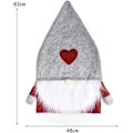 Miniatyrbild 5 av 6: 2st Julstolsöverdrag Julbordsstol Underlägg Svensk Tomte Gnome Style Julstol Cover Xmas Hem Köksdekorationer