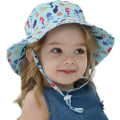 Miniatyrbillede 2 af 5: Baby Solhat UV Beskyttelse UPF 50+ Sommer Strandhat Åndbar Hurtigtørrende Spandhat Bred Skygge Justerbar Hagestrop Nakke Beskyttelseshætte (6-24 måneder) #4