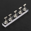 Miniatyrbild 5 av 5: 2-pack akryl fingernagel DIY Nail Art Display Stand Training Finger Practice Display Stand (2 x S, Silver)