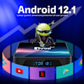 Miniatyrbild 4 av 10: Ny uppgradering TV98 H313 Smart Set-Top TV-box Quad Core 4K Media Android 12.1 Gadget Core Smart Set-Top Box 5G WiFi Netflix 4K Media Player 1+8G