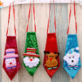 Miniatyrbild 3 av 5: 4 stycken julpaljetter slips jultomten snögubbe ren slips julfest klä upp familjefest