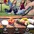 Miniatyrbillede 4 af 6: Køkkentermometer Madlavningstermometer Øjeblikkelig Aflæsning LCD-Display Automatisk Sluk Vandtæt Lang Probe til BBQ Sødt Vand Grill BBQ Køkken Mælk