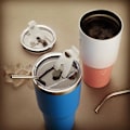 Miniatyrbild 6 av 7: 30 oz glaslock med extra 3 silikonringar, utbyte av glasskydd 3-pack Spillsäkert stänksäkert resemugg lock med halmhål Vit