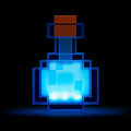 Miniatyrbilde 4 av 5: Minecraft Potion Bottle fargeskiftende LED-bordlampe, 7-tommers nattlampe