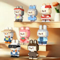Miniatyrbillede 3 af 4: Labubu Byggeklodser Mini Model Labubu Partikel og Mikro Partikel Blind Box Legetøj Børns Håndlavede Diy Puslespil Fødselsdagsgave 6928