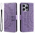 Miniatyrbillede 2 af 5: Flipcover til i-phone 16 promax Totem Prægning Pu Læder Pung Cover Kickstand