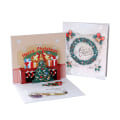 Miniatyrbillede 1 af 5: 3 stk. Merry Christmas Pop Up-kort, 3D Popup-lykønskningskort til jul, Pop Up-julekort, Julekort 3D