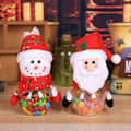 Miniatyrbild 5 av 5: 5 st Transparent plast julgodisaskar Presentask för gammal snögubbe Älg Juldekoration för barn Små presenter