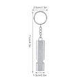 Miniatyrbild 5 av 5: 2 st Utomhus bergsklättring Vildmark Survival Whistle Aluminiumlegering metall dubbelhål högfrekvent diskant visselpipa