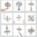 Miniatyrbild 2 av 4: Metall Mekaniskt Gyroskop Fingertop Decompression Gyroscope Creative Balanced Gyroscope, Guld