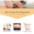 Miniatyrbillede 5 af 10: Shaping-shorts med høj talje og sømløst design, der giver mavekontrol og kompression for at løfte og forme balderne, undertøj shapewear (Lys beige) XS/S
