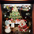 Miniatyrbild 5 av 5: Julfönsterhängande LED-ljus Xmas Ornament Sugkopp Batteri Heminredning，Snögubbe