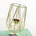 Miniatyrbild 4 av 5: Set med 2 Metall Hexagon Geometrisk Design Värmeljushållare Heminredning