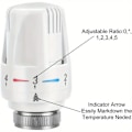 Miniatyrbillede 5 af 5: 3X Termostathoved TRV Radiator Termostatisk Varmelegeme Kontrolhoved
