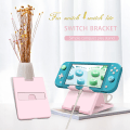 Miniatyrbilde 5 av 5: Switch-stativ Kompatibelt med Nintendo, Justerbar Switch-konsollholder, Sammenleggbar Bærbar Switch-tilbehørsholder (Rosa)