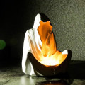 Miniatyrbilde 4 av 5: Ghost Wizard Lysestake, Kreative gaver, Kreative pyntegjenstander, Halloween Spooky Party Atmosfære Dekorasjon vit