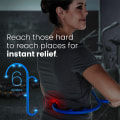 Miniatyrbild 3 av 6: Massageapparat för rygg och nacke - blå - för triggerpunkt fibromyalgi smärtlindring och självmassage Krokrörsterapi