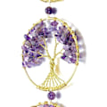 Miniatyrbilde 2 av 5: 7 Chakra Hengende Ornament Livets Tre Ornamenter Drømmefangere Stein Healing Yoga Håndlaget Dekorasjon Ametyst