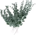 10 st Konstgjorda Eukalyptusgrenar, Eukalyptusblad av plast, 38 cm i grågrönt - för blomsterarrangemang, bröllopsfest, heminredning, kontor