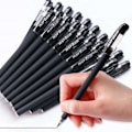 Miniatyrbillede 1 af 5: 0.5 sort gelpen fuld mat vandpenne Skrivepapir Suppl