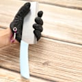 Miniatyrbillede 5 af 5: Lukkede fingerfiskehandsker Vandtætte skridsikre slidstærke strikkede handsker til fiskeri og fangst af fisk, udendørs beskyttende håndklæder vänster hand